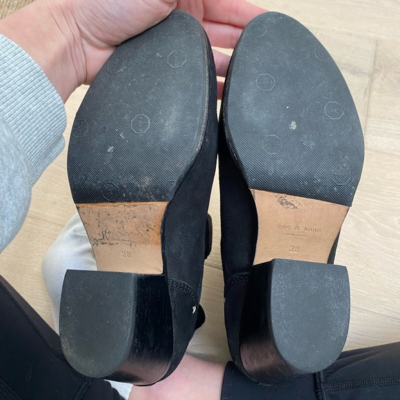 Rag & bone sz 38 (7.5) black suede boots. EUC. - Picture 5 of 6